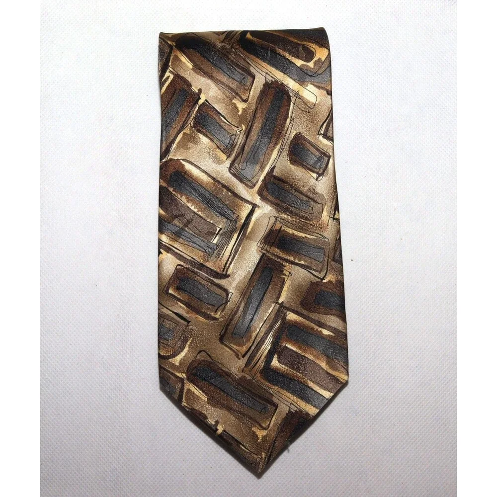 J. Garcia Jerry Garcia Men's Geometric Silk Tie Neck Tie‎